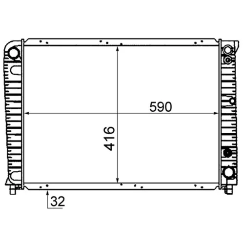 Chladič motora MAHLE CR 654 000S