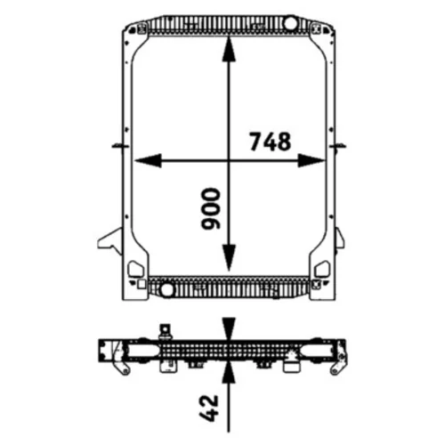 Chladič motora CR 694 000P /MAHLE/ - obr. 1