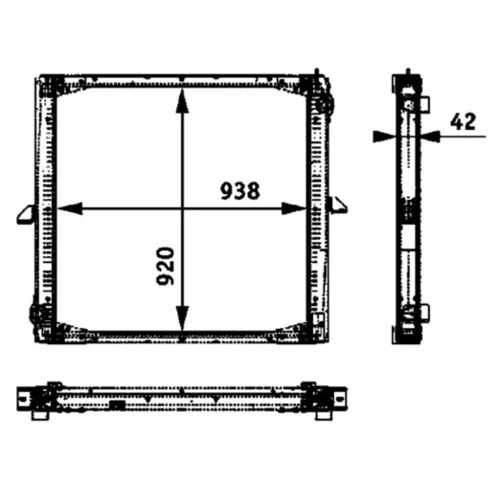 Chladič motora CR 733 000P /MAHLE/ - obr. 3