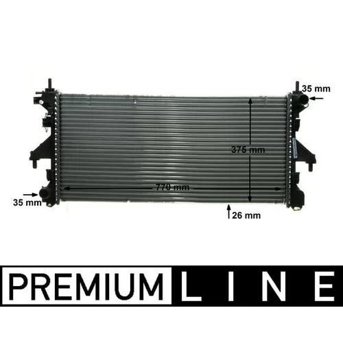 Chladič motora MAHLE CR 885 000P