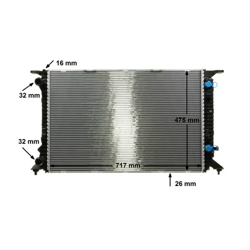 Chladič motora CR 910 000P /MAHLE/ - obr. 16