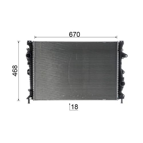 Chladič motora CR 953 000P /MAHLE/ - obr. 15