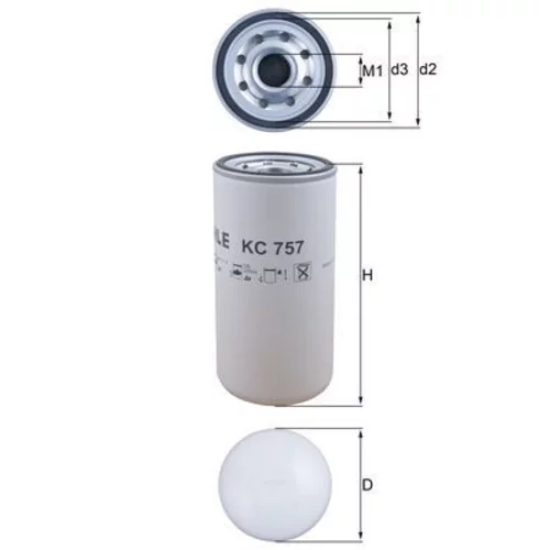 Palivový filter MAHLE KC 757