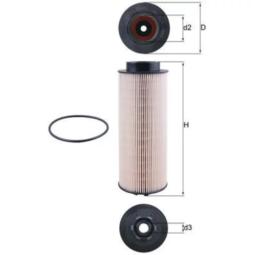 Palivový filter KX 261D /MAHLE/ - obr. 2