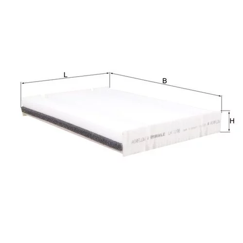 Filter vnútorného priestoru LA 1198 /MAHLE/ - obr. 3