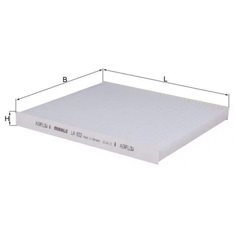 Filter vnútorného priestoru LA 832 /MAHLE/ - obr. 2
