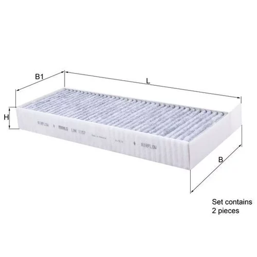 Filter vnútorného priestoru LAK 1157/S /MAHLE/ - obr. 2