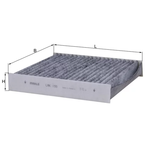 Filter vnútorného priestoru LAK 155 /MAHLE/ - obr. 1
