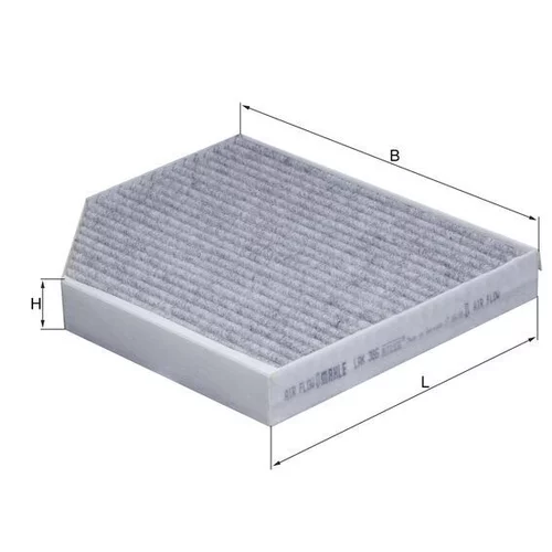 Filter vnútorného priestoru LAK 386 /MAHLE/ - obr. 1