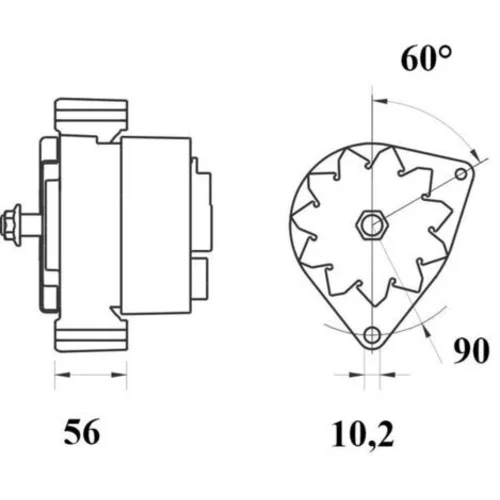 Alternátor MG 1059 /MAHLE/ - obr. 1