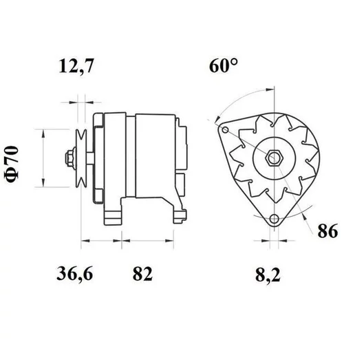 Alternátor MG 348 /MAHLE/ - obr. 4