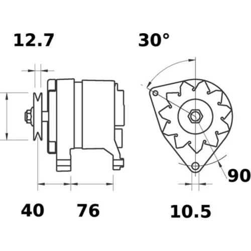 Alternátor MAHLE MG 582