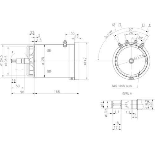 Elektromotor MM 160 /MAHLE/ - obr. 1