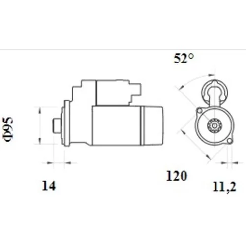 Štartér MS 1079 /MAHLE/ - obr. 1