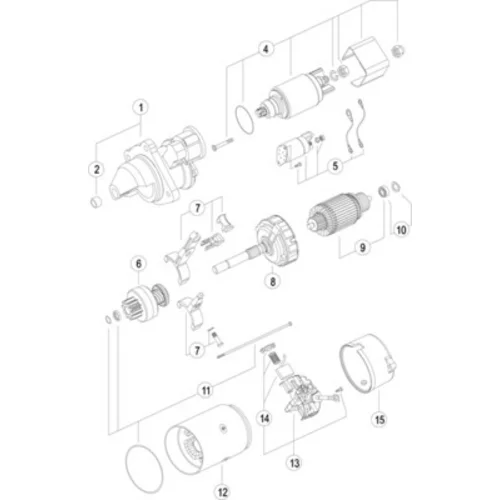 Štartér MS 206 /MAHLE/ - obr. 2