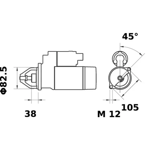 Štartér MS 266 /MAHLE/ - obr. 4