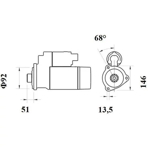 Štartér MS 761 /MAHLE/ - obr. 3
