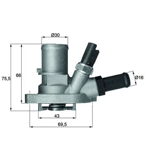 Termostat chladenia TI 149 88 /MAHLE/ - obr. 2