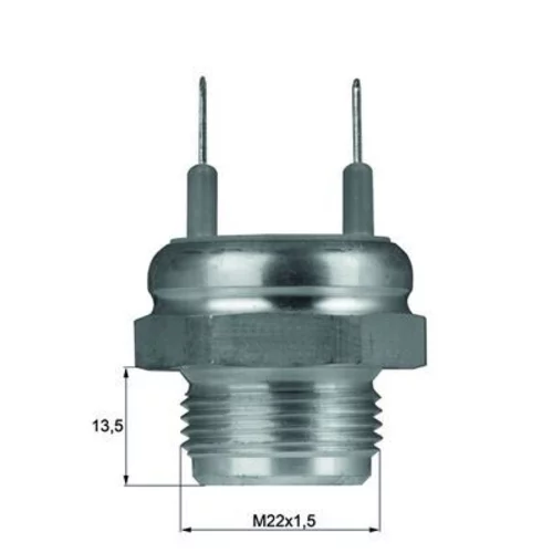 Teplotný spínač ventilátora chladenia TSW 10D /MAHLE/ - obr. 1