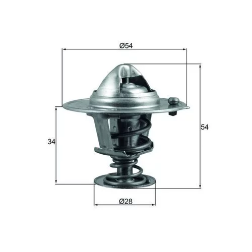 Termostat chladenia TX 206 88D /MAHLE/ - obr. 2