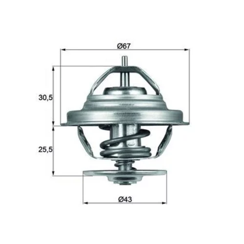 Termostat chladenia MAHLE TX 58 83
