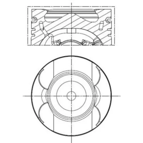 Piest 001 PI 00133 001 /MAHLE/ - obr. 1