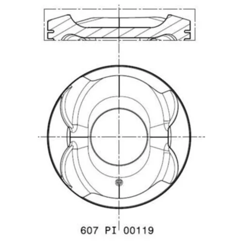 Piest MAHLE 607 PI 00119 000