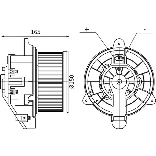 Vnútorný ventilátor MAHLE AB 359 000S