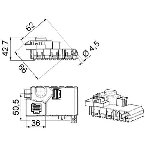 Regulator, ventilator vnutorneho priestoru ABR 63 000P /MAHLE/ - obr. 1