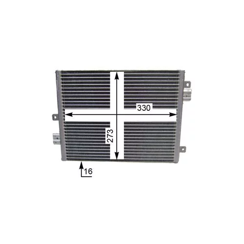 Kondenzátor klimatizácie AC 354 000P /MAHLE/ - obr. 4
