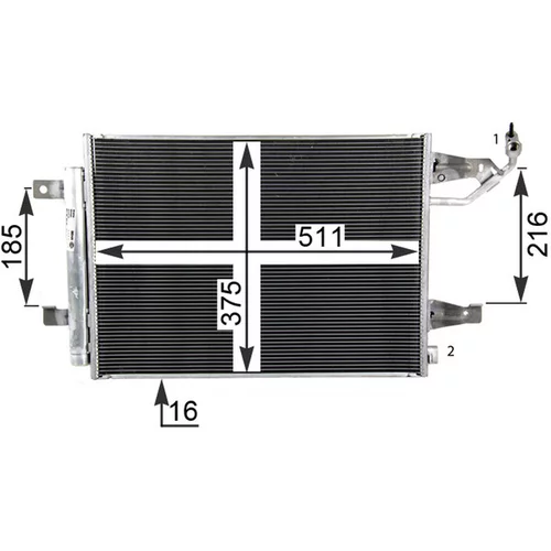 Kondenzátor klimatizácie AC 509 000P /MAHLE/ - obr. 7
