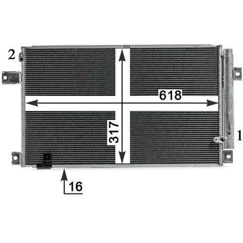 Kondenzátor klimatizácie AC 828 000P /MAHLE/ - obr. 7