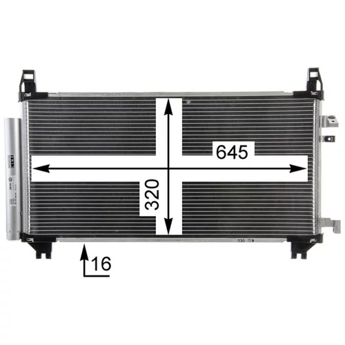 Kondenzátor klimatizácie AC 841 000P /MAHLE/ - obr. 12