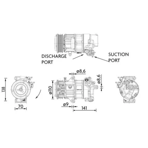 Kompresor klimatizácie ACP 1491 000P /MAHLE/ - obr. 11