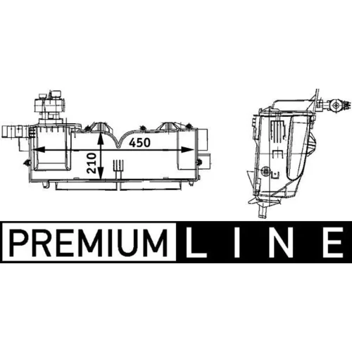 Výparník klimatizácie MAHLE AE 62 000P