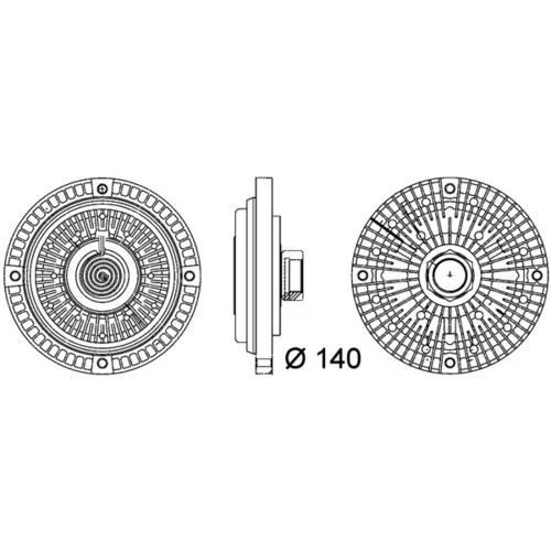 Spojka ventilátora chladenia CFC 105 000P /MAHLE/ - obr. 1