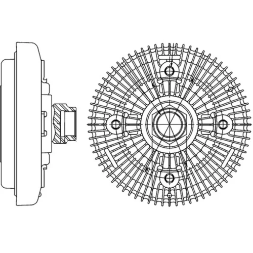 Spojka ventilátora chladenia CFC 206 000P /MAHLE/ - obr. 1