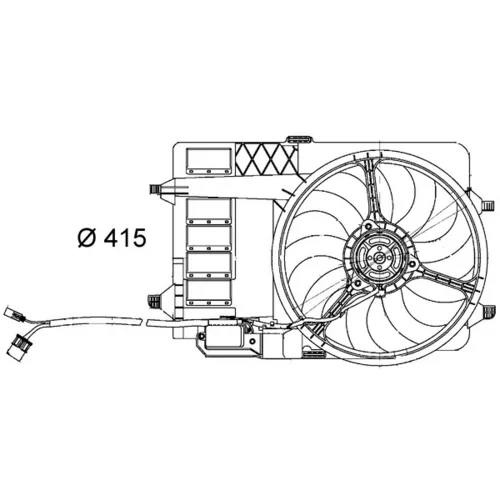 Ventilátor chladenia motora MAHLE CFF 29 000S
