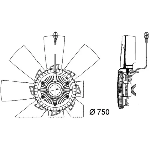 Ventilátor chladenia motora CFF 457 000P /MAHLE/ - obr. 1