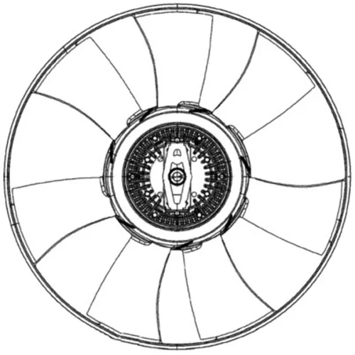 Ventilátor chladenia motora CFF 492 000P /MAHLE/ - obr. 1