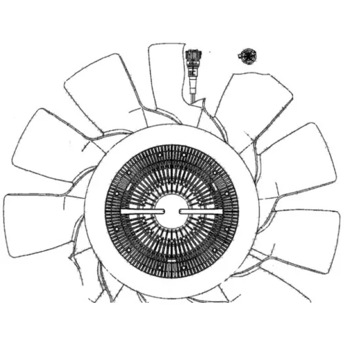 Ventilátor chladenia motora CFF 495 000P /MAHLE/ - obr. 1