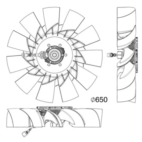 Ventilátor chladenia motora CFF 507 000P /MAHLE/ - obr. 1