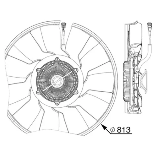 Ventilátor chladenia motora CFF 516 000P /MAHLE/ - obr. 1