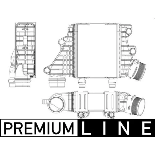 Chladič plniaceho vzduchu CI 412 000P /MAHLE/ - obr. 2