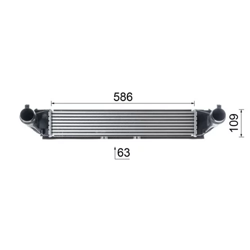 Chladič plniaceho vzduchu CI 620 000P /MAHLE/ - obr. 10