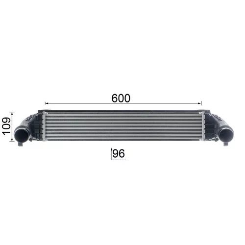 Chladič plniaceho vzduchu CI 638 000P /MAHLE/ - obr. 10