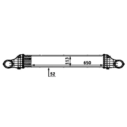 Chladič plniaceho vzduchu CI 68 000P /MAHLE/ - obr. 3