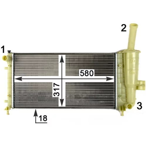 Chladič motora CR 1108 000P /MAHLE/ - obr. 7