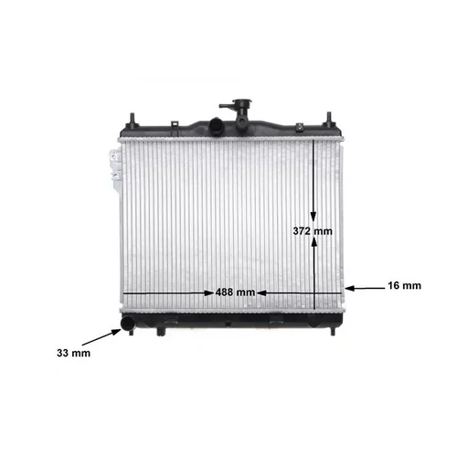 Chladič motora MAHLE CR 1277 000S