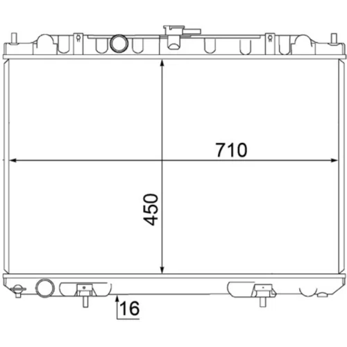 Chladič motora MAHLE CR 1490 000S